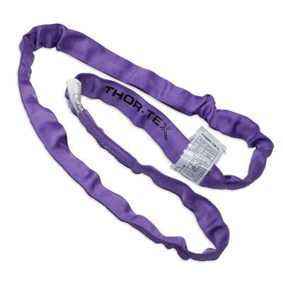 2 tony 1-10 metrów Eye & Eye Polyester Round Slings Rozwiązania podnoszenia ciężkich urządzeń